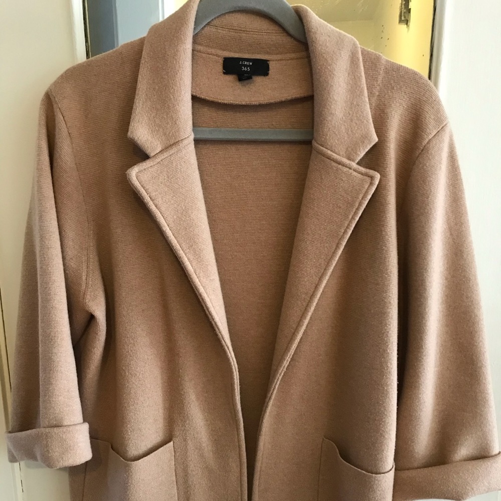 J. Crew Open-Front Sweater-Blazer